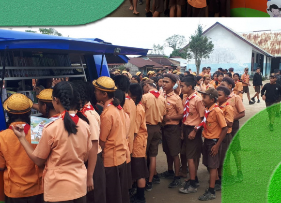 Perpustakaan Keliling di SMP Negeri 1 Habinsaran