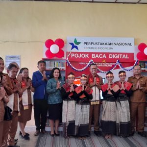 Peresmian Pocadi (Pojok Baca Digital) Sabam Sirait  Di Kecamatan Parmaksian